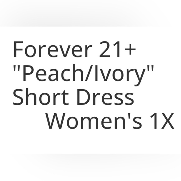 Forever 21+ "Peach/Ivory" Boho Tassel Mini Dress Women's 1X NWT - Picture 7 of 10